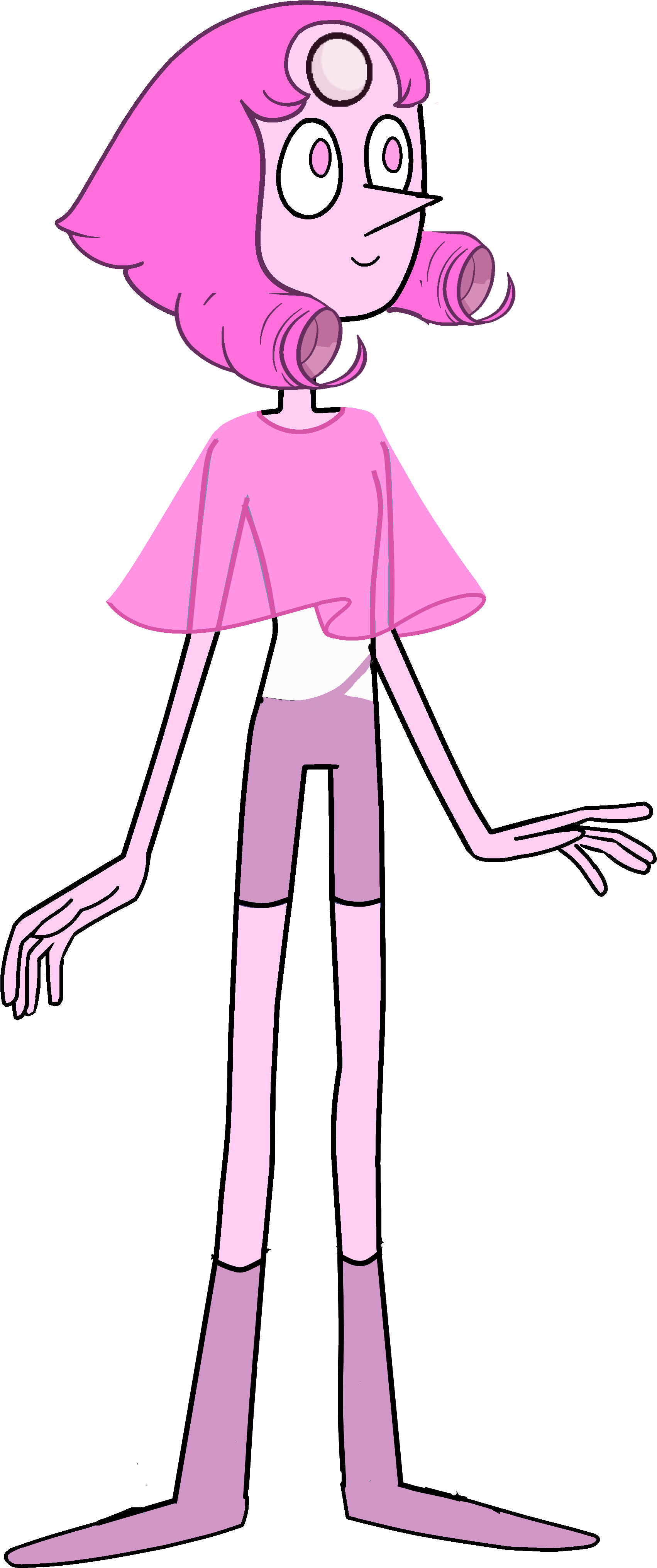 Light Pink Pearl - Вселенная Стивена Белая И Жемчуг (1871x4173), Png Download