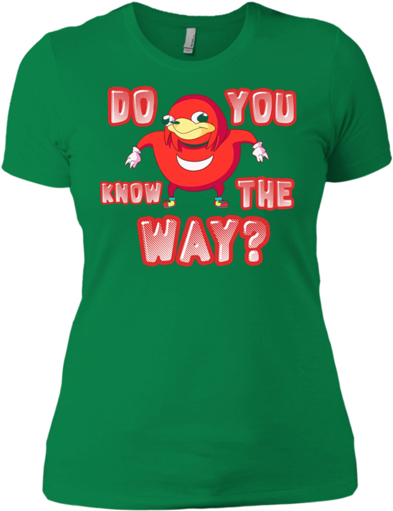 Do You Know The Way Uganda Knuckles Vr Chat T Shirt - Shamrocks Harp Leprechaun St Patricks Day St Patrick's (1024x1024), Png Download