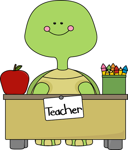 Turtle Teacher Clipart (426x500), Png Download