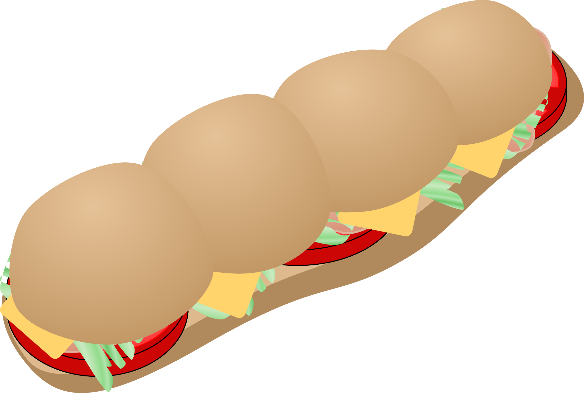 This Free Icons Png Design Of Submarine Sandwich (2400x1614), Png Download