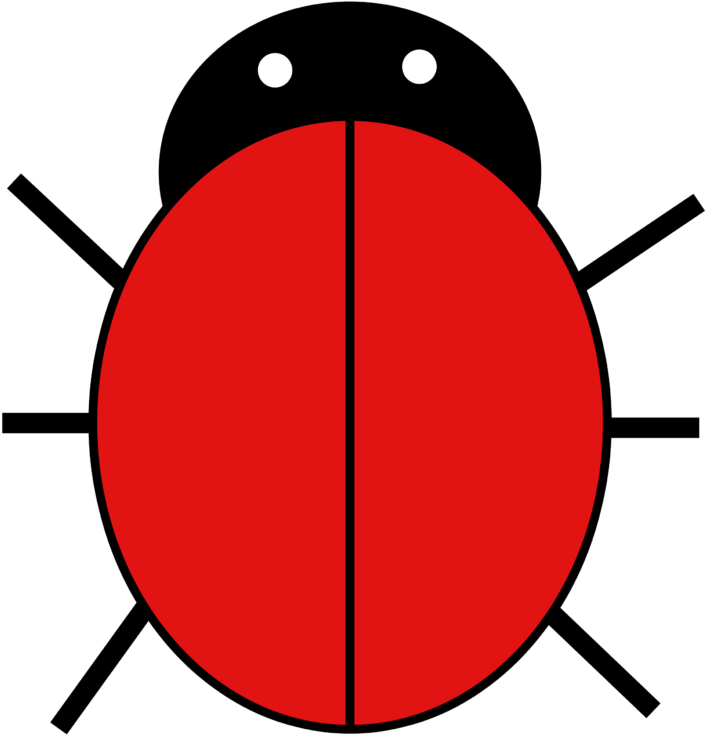 Clipart Of Ladybugs - Ladybug Without Spots Clipart (724x1024), Png Download