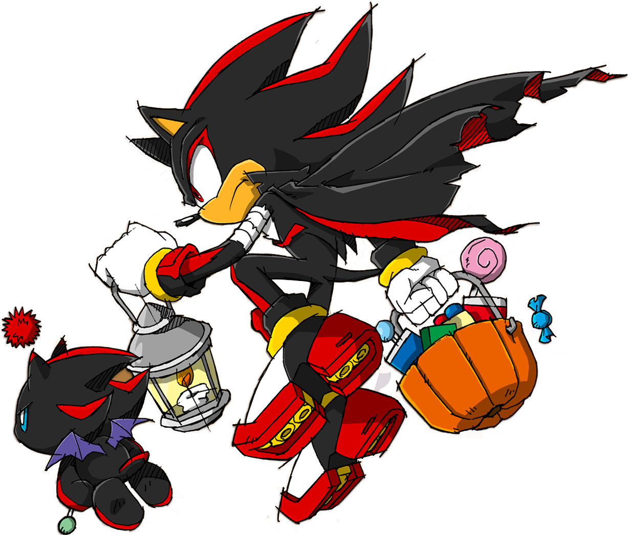 39 Kb Png - Shadow The Hedgehog Chao (1236x1048), Png Download