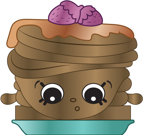 Pancakes Png File - Shopkins Season 6 Ultra Rares (576x495), Png Download