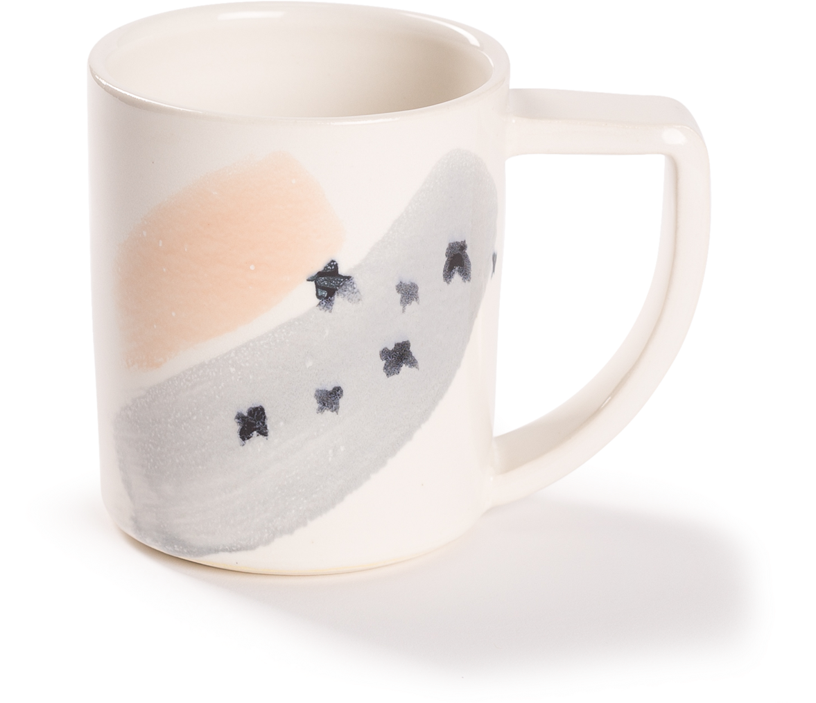 Brush Strokes Mug - Brush Strokes Mug Multi-color (1200x1200), Png Download