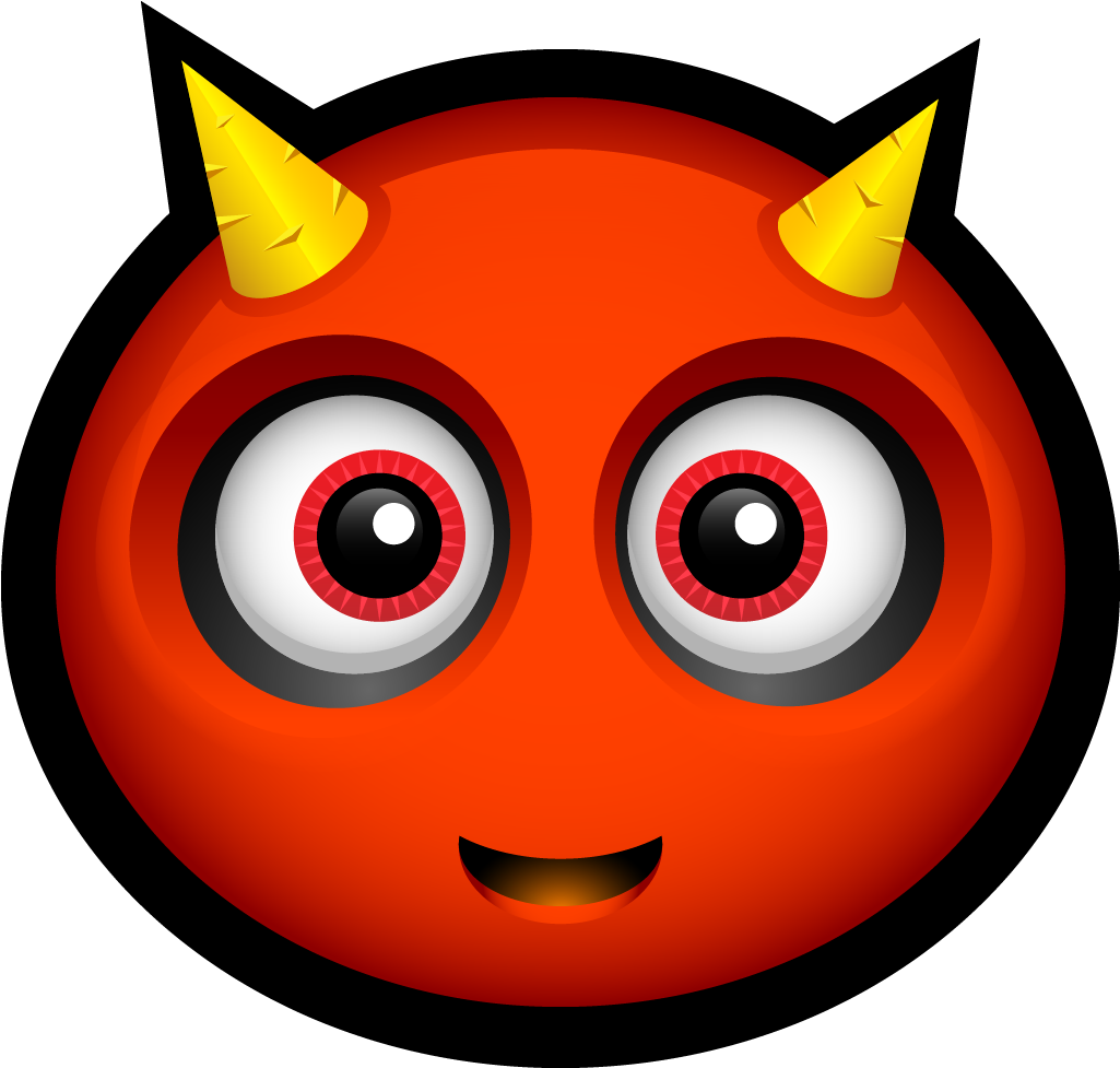 Download Png Ico Icns - Devil Clip Art Emoji (1024x1024), Png Download