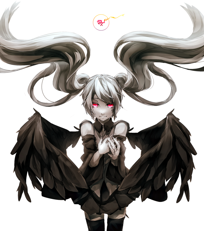 Anime Demon Horns Png Graphic Stock - Scary Demon Anime Girl (839x952), Png Download