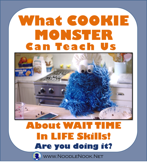 Wait Time In Life Skills From Cookie Monster Via Noodlenook - Pink Panther (500x549), Png Download