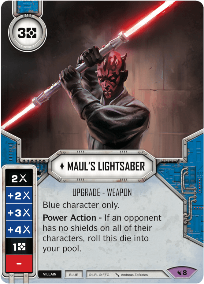 Destiny Singles - Star Wars Destiny Maul's Lightsaber (724x1000), Png Download