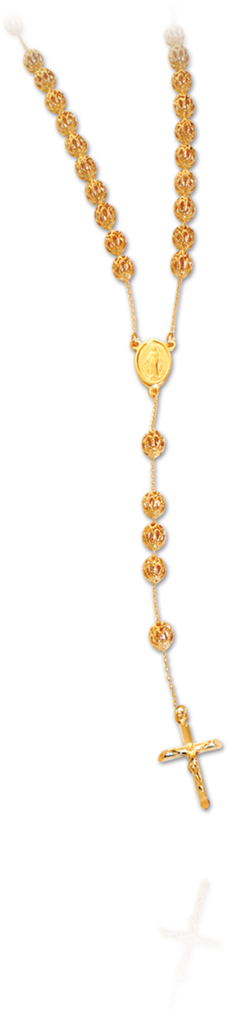 Rosary With Filigree Beads - Christian Cross (1500x1500), Png Download