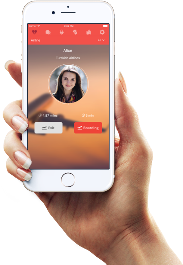 Crewme App Our Mobile App Will Revolutionize Airline - Mock Up Iphone Png (1600x954), Png Download