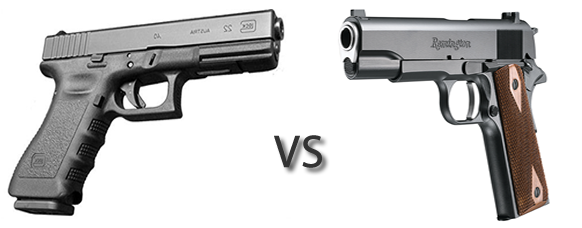 Royalty Free 1911 Drawing Glock - Remington 1911 R1 (600x240), Png Download