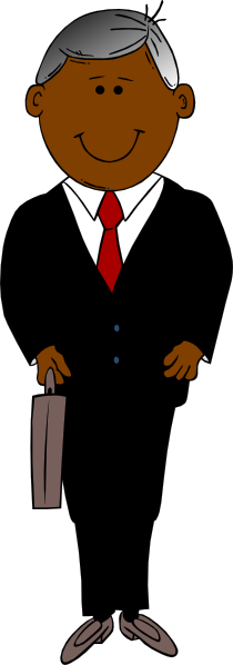 How To Set Use Businessman Clipart (210x598), Png Download