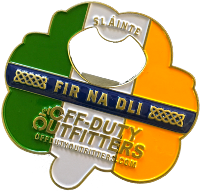 "irish Handcuffs" Challenge Coin And Opener Off-duty - Challenge Coin (546x600), Png Download