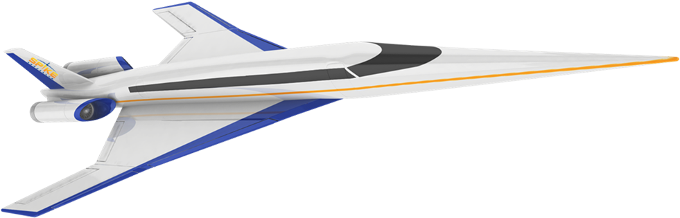 1 Hours On The Spike Supersonic Jet - Jet Aircraft (1000x380), Png Download