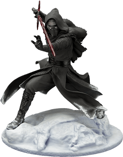 Star Wars The Force Awakens - Star Wars: The Force Awakens: Artfx+ Statue: Kylo Ren (600x600), Png Download