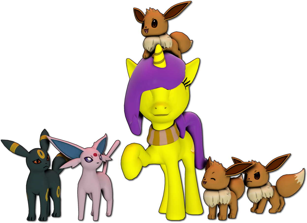 Goatcanon, Clothes, Crossover, Cute, Derpibooru Exclusive, - Oc Umbreon (1280x912), Png Download