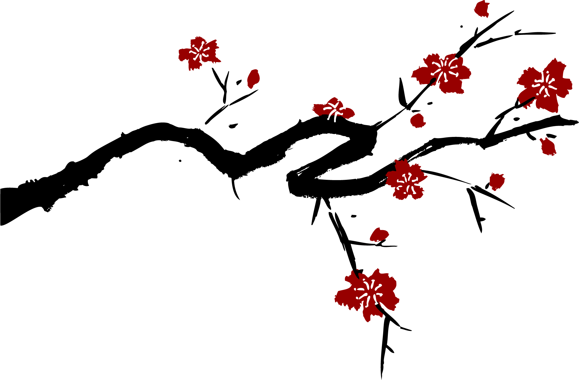 Visit College Labor - Cherry Blossom Drawing (1957x1285), Png Download