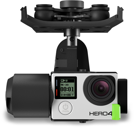 3dr Solo Gimbal Major Update - 3 Axis Gimbal Gopro Drone (566x541), Png Download