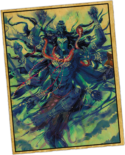 When News Reached Shiva That His Beloved Wife Was Dead, (420x523), Png Download