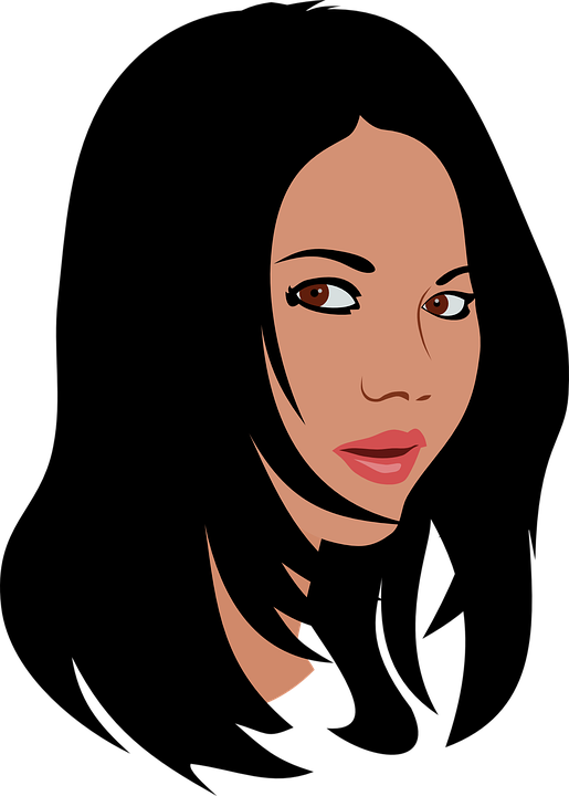 Download Jpg Transparent Girl With Black Clipart Long Black Hair