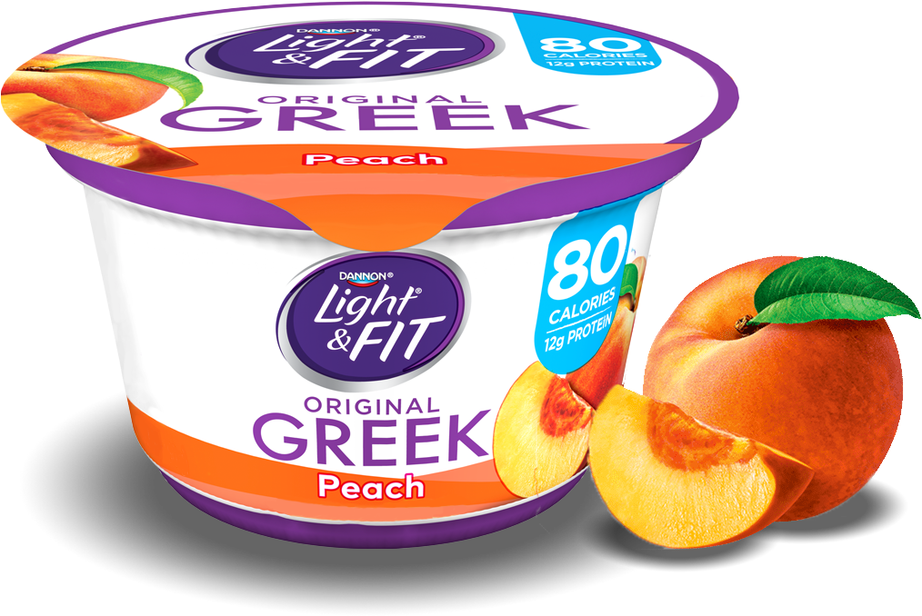 Peach Greek Yogurt - Yogurt (1140x810), Png Download
