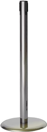 Q Stanchion Brushed Stainless Steel Post - Insugningsventil (500x500), Png Download
