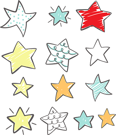 Set Pegatinas Estrellas - Pegatinas Estrellas (374x434), Png Download