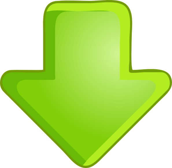 Flecha Verde - Down Arrow No Background (595x582), Png Download