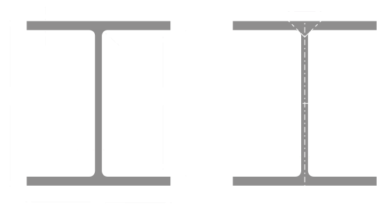Stainless Steel W Beams - Difference Between Hea And Heb (564x334), Png Download