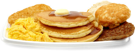 $4 - - Big Breakfast With Hotcakes Mcdonalds (444x320), Png Download