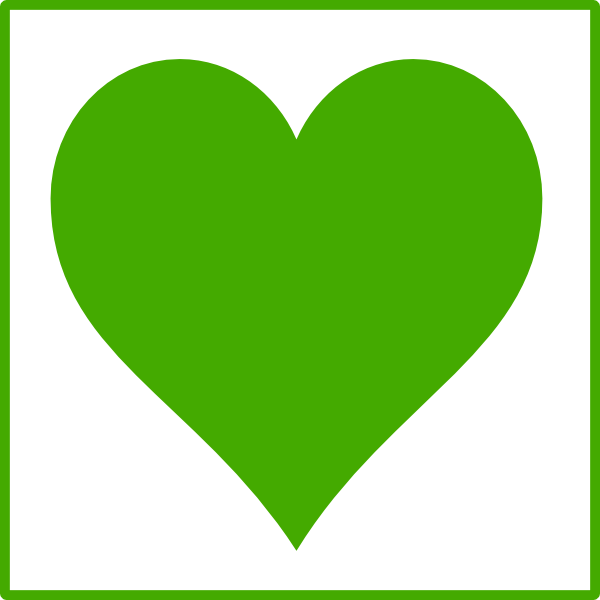 Green Heart Clipart Png For Web (600x600), Png Download