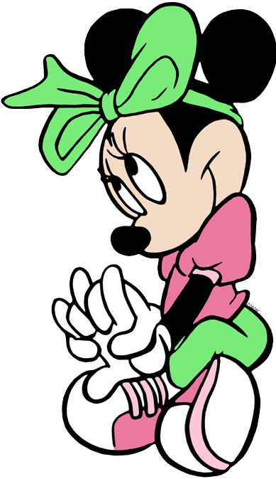Young Minnie - Coloring Book (389x673), Png Download
