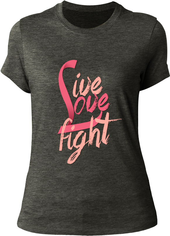 Tshirt V=1513224250 - Cancer Awareness Handbag Fight Cancer Support Cancer (819x1024), Png Download