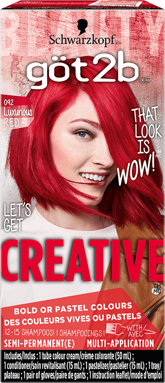 Strawberry Blonde Hair Product Finder - Got2b Tönung Farb/artist Lollipop Rot 092 (970x1400), Png Download