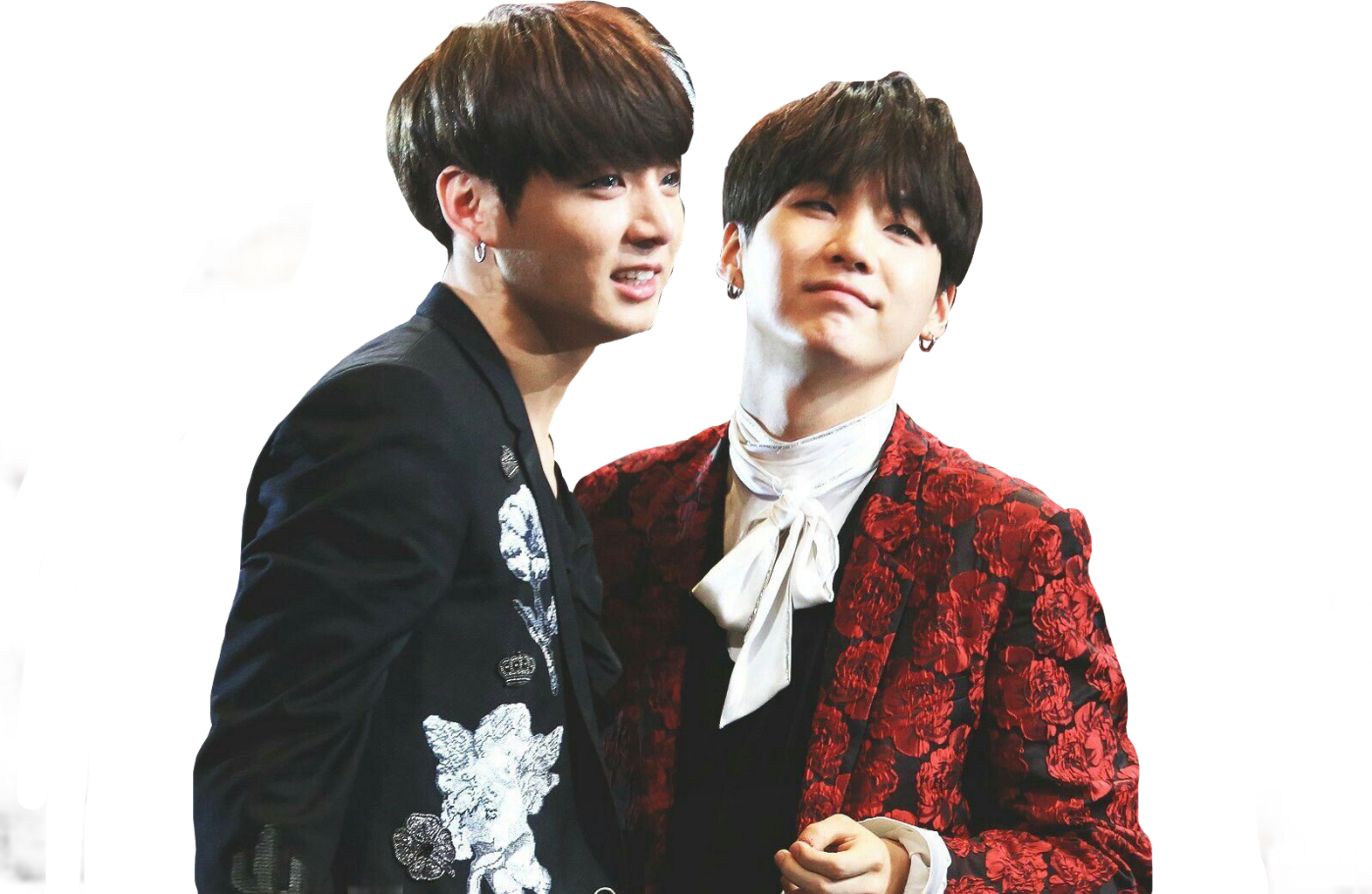 Png Black And White Download Yoongi Kookie Jk Bts Jungkook - Yoongi And Jungkook Heart (1572x1024), Png Download