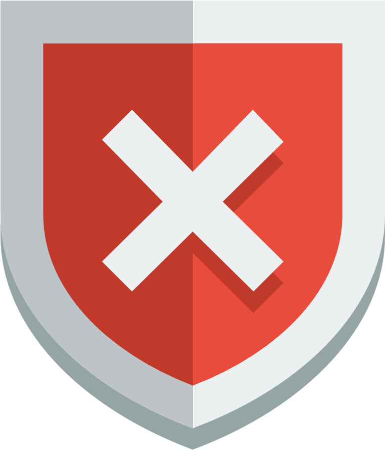 Shield Error Icon (1024x1024), Png Download