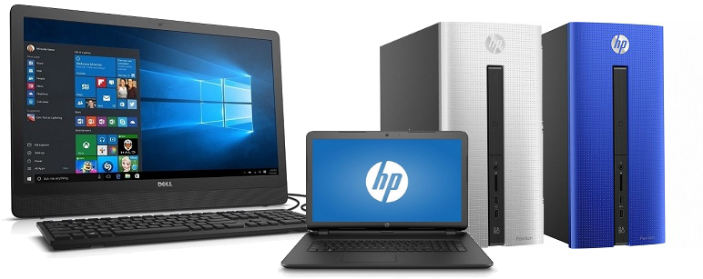 Computer Desktop Pc - Netbook Hp Mini 110 (772x307), Png Download