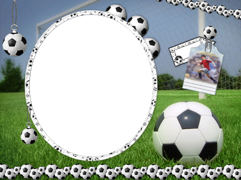 Football Match - Marcos Para Fotos De Futbol Png (498x371), Png Download