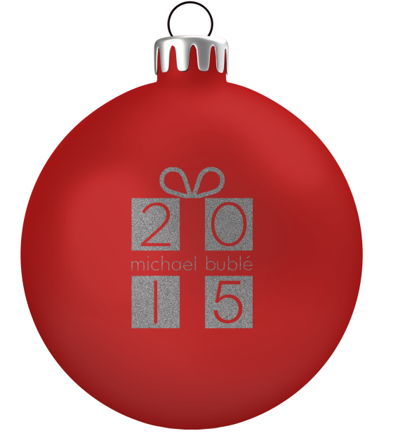 Michael Bublé Red Holiday Ornament - Frankfurt (800x800), Png Download