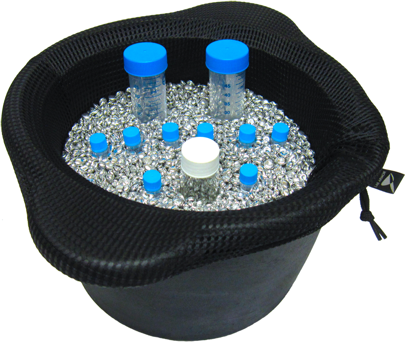 Lab Armor Chill Bucket With Tubes - Lab Armor 67200-001 Lab Armor Chill Bucket Beads, Silver (1000x750), Png Download