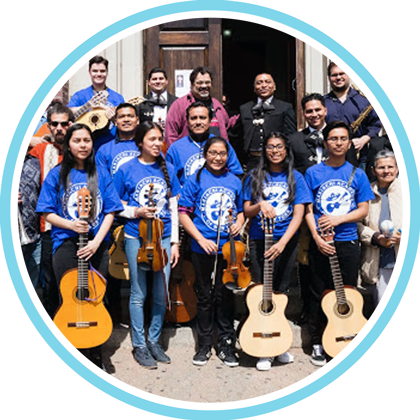 Mariachi Academy Of New York - Guitarist (420x420), Png Download