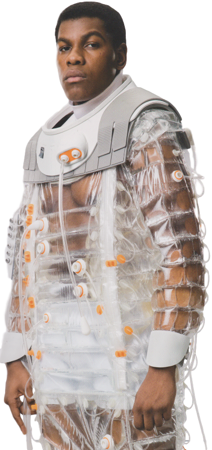 Flexpoly Finn - Star Wars Finn Bacta Suit (418x887), Png Download