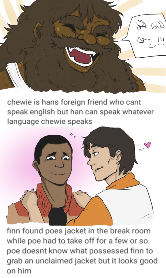 Star Wars Grocery Store Au What The Fuck Visual Version - Cartoon (576x960), Png Download