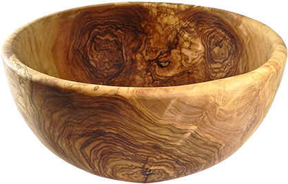 Ow-57a Small Round Salad Bowl - Le Souk Ceramique Olive (green) Wood Round Salad Bowl (500x371), Png Download