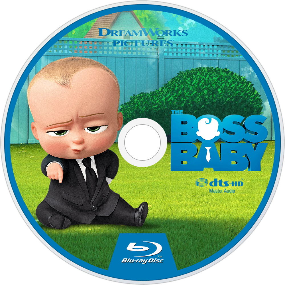 The Boss Baby Bluray Disc Image - Boss Baby Cd Cover (1000x1000), Png Download