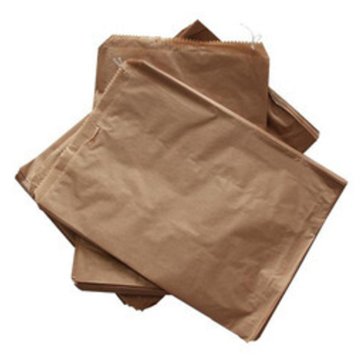 Flat Brown Bags - Paper Bag (600x600), Png Download