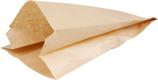 Bag, Bread And Pastry Bag, Kraft Paper, 16/10x34cm, - Zak, Brood- En Banketzak, Kraftpapier, 16/10x34cm, (640x640), Png Download