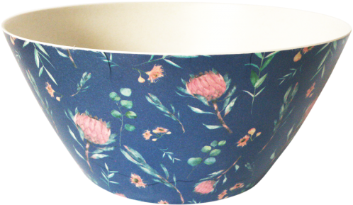 Flora Bamboo Salad Bowl - Bowl (500x500), Png Download