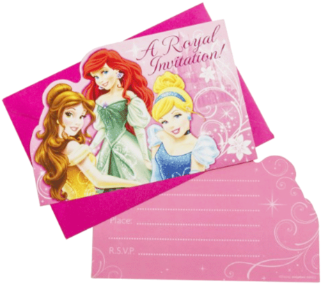 Disney Princess Sparkle Invitations - Disney Sparkle Princess Invitations (480x434), Png Download