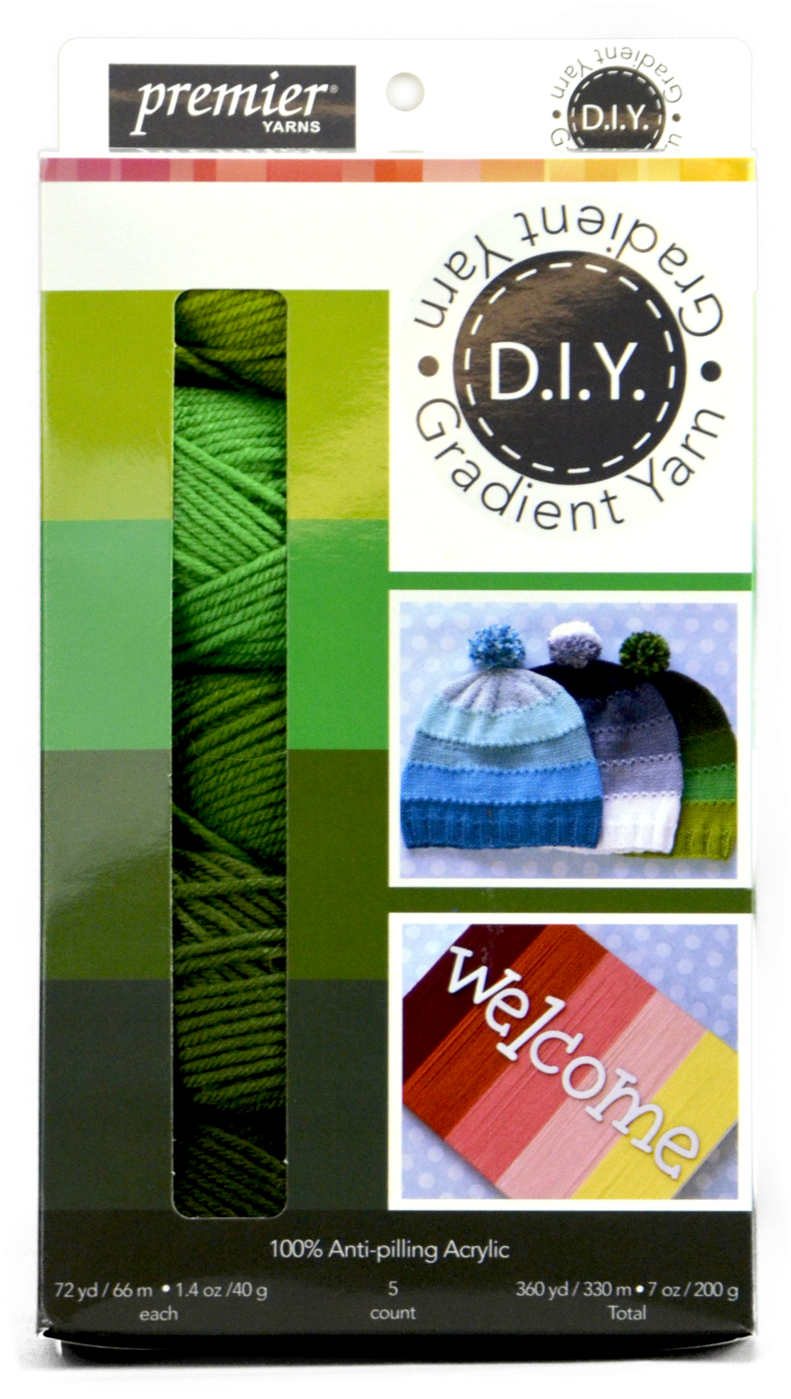 Premier® Diy Gradient Yarn Box - Premier Diy Gradient Yarn Box-pink (green) (1366x2048), Png Download